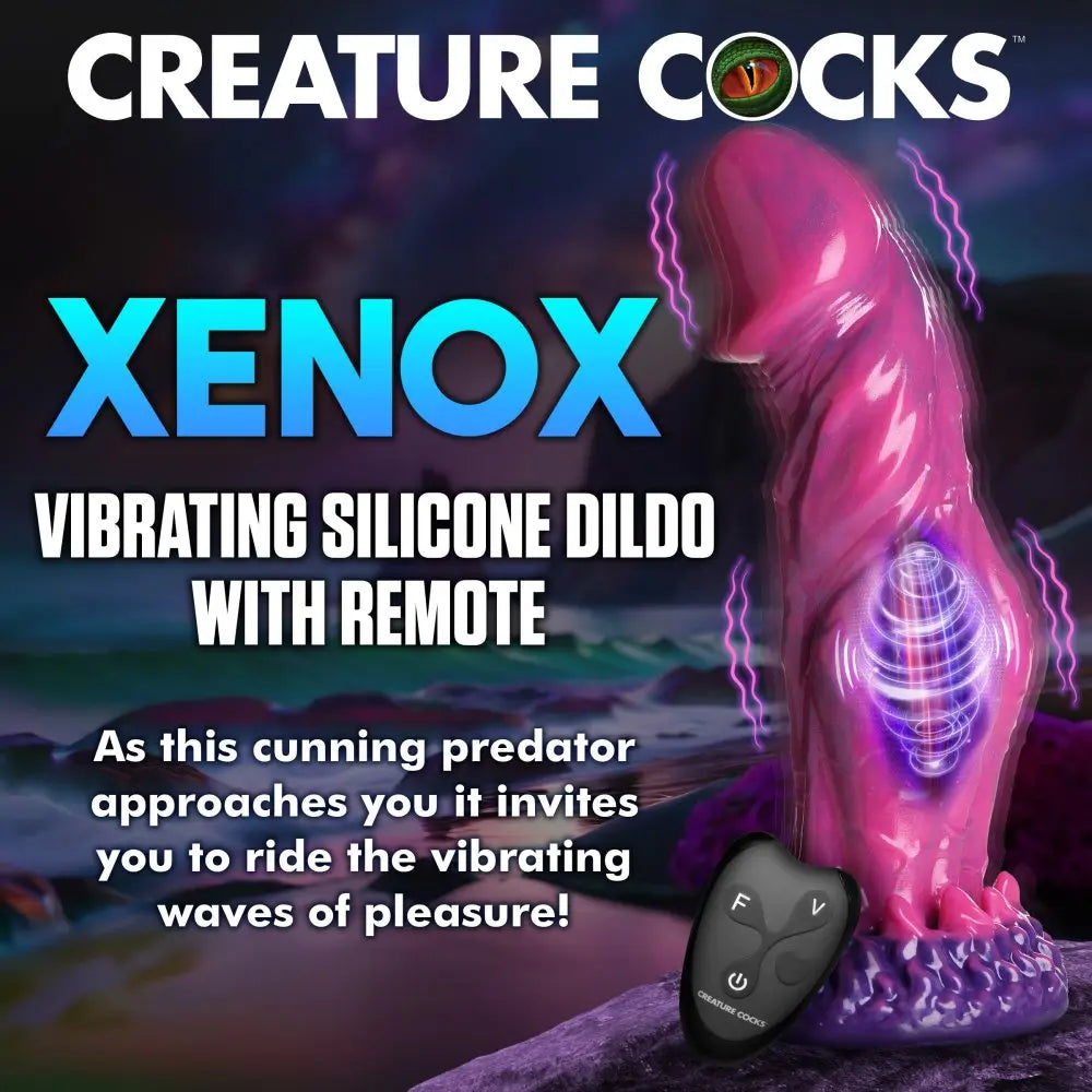 Fantasy Dildos Alien Sex Toy Xenox Vibrating Silicone Dildo with Remote  Fantasy Dildos