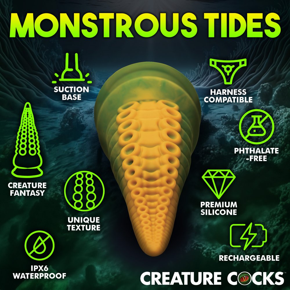 Fantasy Dildos Creature Dildos Monstropus 2.0 Vibrating Tentacle Dildo  Fantasy Dildos