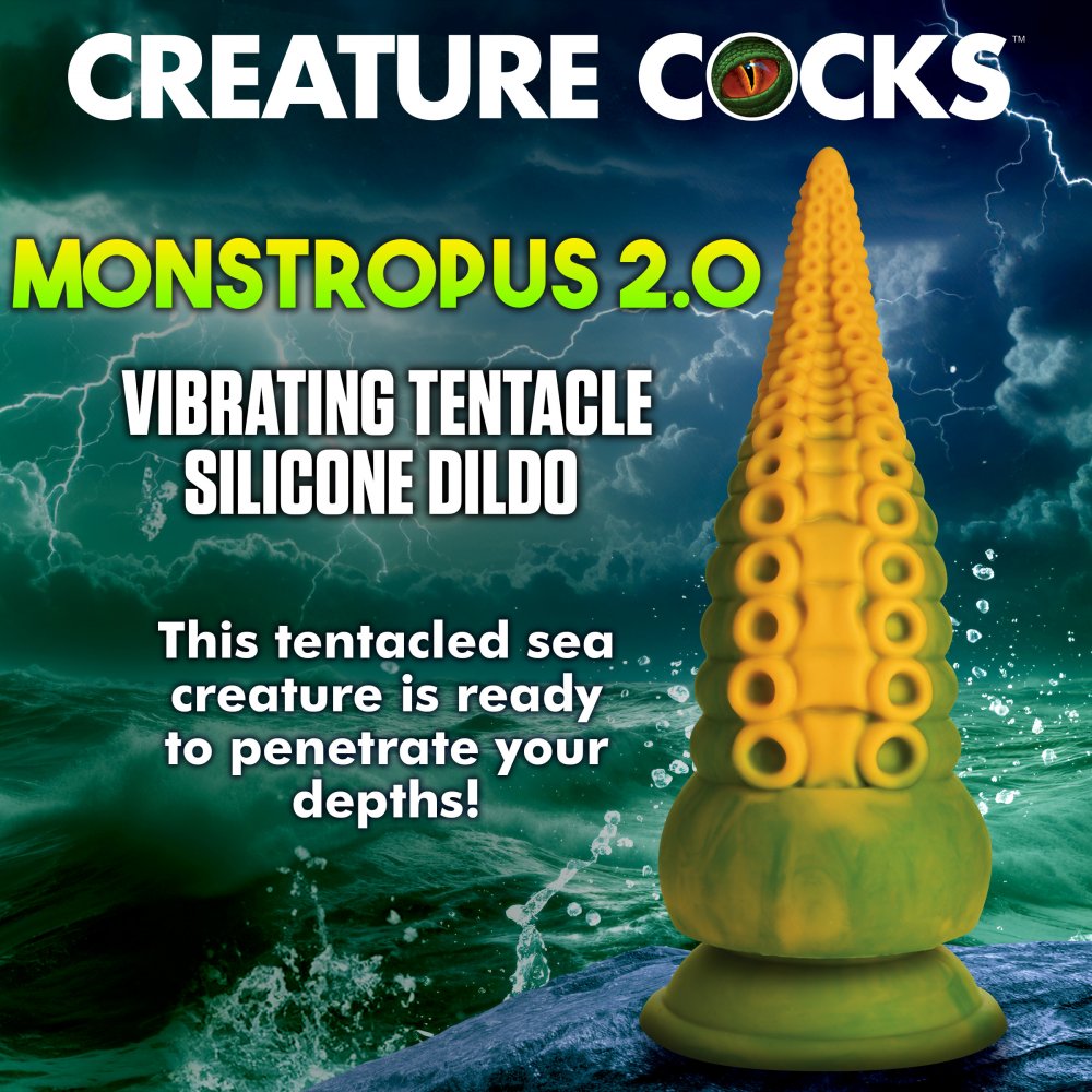 Fantasy Dildos Creature Dildos Monstropus 2.0 Vibrating Tentacle Dildo  Fantasy Dildos