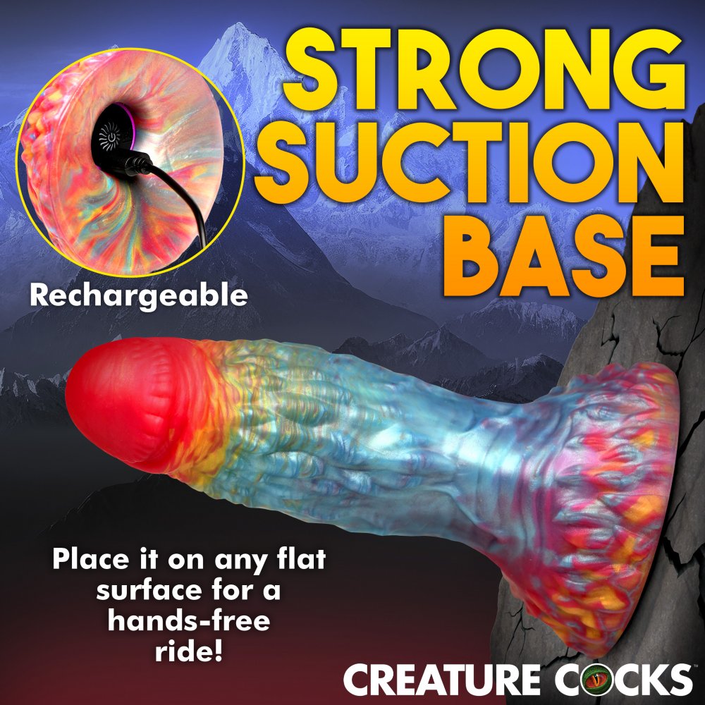 Fantasy Dildos Rainbow Phoenix Vibrating Suction Cup Dildo with Remote Suction Cup Vibrator  Fantasy Dildos