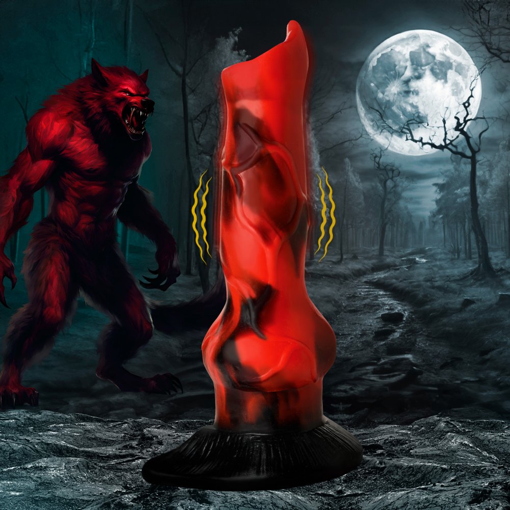 Fantasy Dildos Werewolf Sex Toys Vibra Beast Vibrating Dildo Silicone  Fantasy Dildos