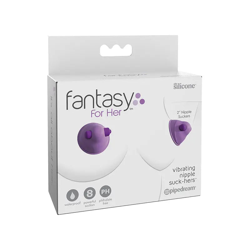 Fantasy For Her Silicone Vibrating Nipple Suck-Hers Purple  Fetish - Nipple Clips Clamps & Suckers