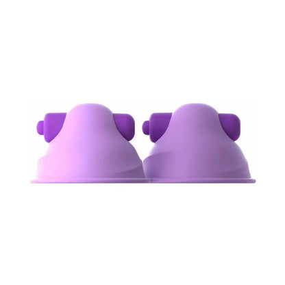 Fantasy For Her Silicone Vibrating Nipple Suckers Purple  Fetish - Nipple Clips Clamps & Suckers