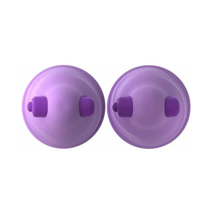 Fantasy For Her Silicone Vibrating Nipple Suckers Purple  Fetish - Nipple Clips Clamps & Suckers