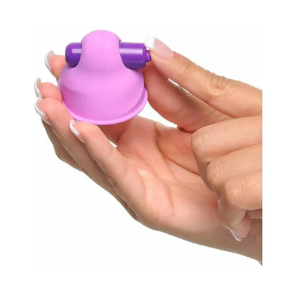 Fantasy For Her Silicone Vibrating Nipple Suckers Purple  Fetish - Nipple Clips Clamps & Suckers