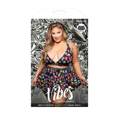 Fantasy Lingerie Vibes Why U Trippin' Skater Skirt Queen Size Black  Lingerie - Dresses