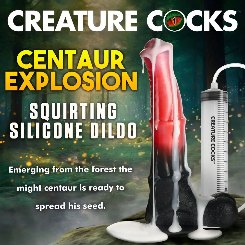 Fantasy Sex Toy Centaur Explosion Silicone Horse Squirting Dildo  Dildos