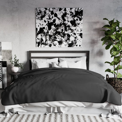 Fascinator Lush Throw  Black Microvelvet - King Size  BDSM