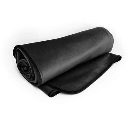 Fascinator Lush Throw  Black Microvelvet - King Size  BDSM