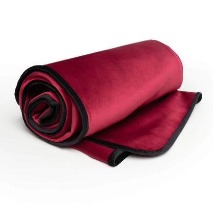 Fascinator Lush Throw  Merlot Microvelvet - King Size  BDSM