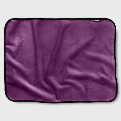 Fascinator Throw Aubergine  Microvelvet - Mini  Home Decor