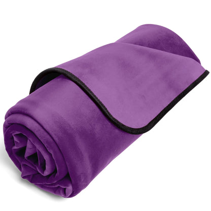 Fascinator Throw Purple Velvish - Travel Size  BDSM