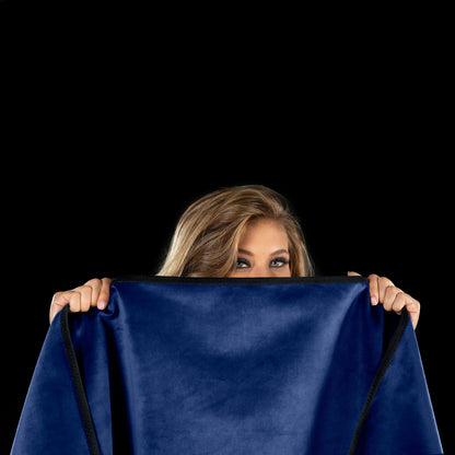 Fascinator Throw Royal Blue Velvish - Travel Size  BDSM