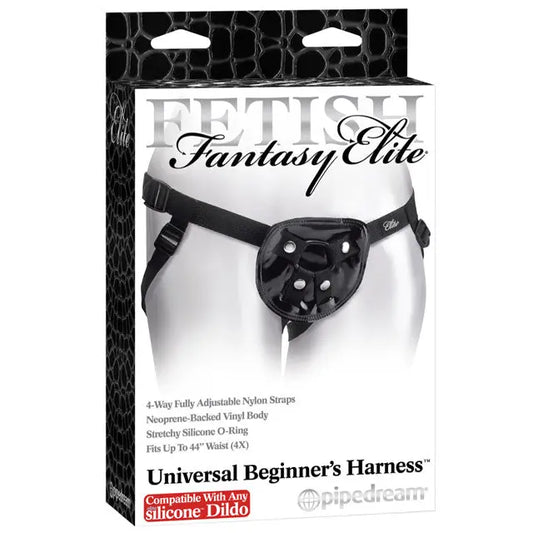 Fetish Fantasy Elite Adjustable Universal Beginner's Harness Black  Harnesses