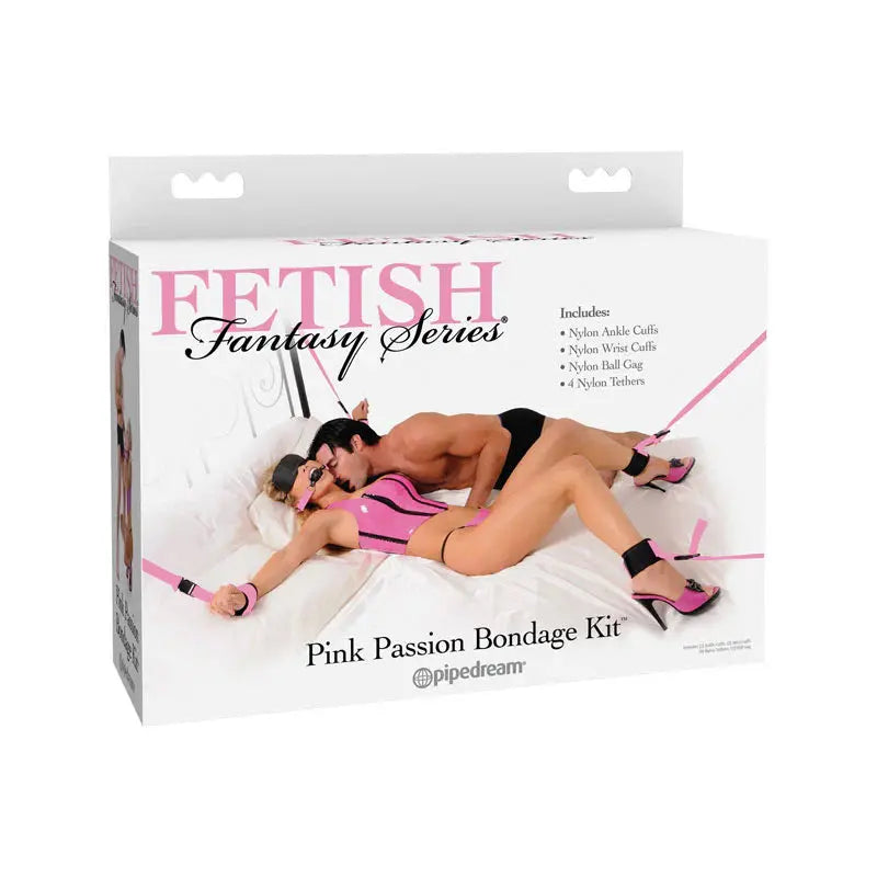 Fetish Fantasy Series 7-Piece Pink Bondage Kit BDSM Bed Restraints  Bed Restraint System