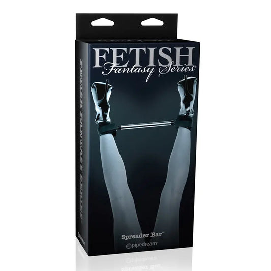 Fetish Fantasy Series Limited Edition Adjustable Spreader Bar Black/Silver  Fetish - Cuffs & Restraints