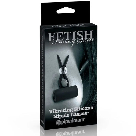 Fetish Fantasy Series Limited Edition Vibrating Silicone Nipple Lassos Black  Fetish - Nipple Clips Clamps & Suckers