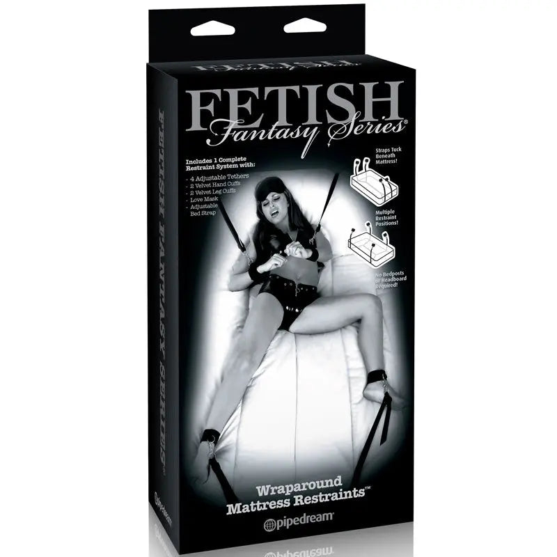 Fetish Fantasy Series Limited Edition Wraparound Mattress Restraints Kit Black  Fetish - Cuffs & Restraints
