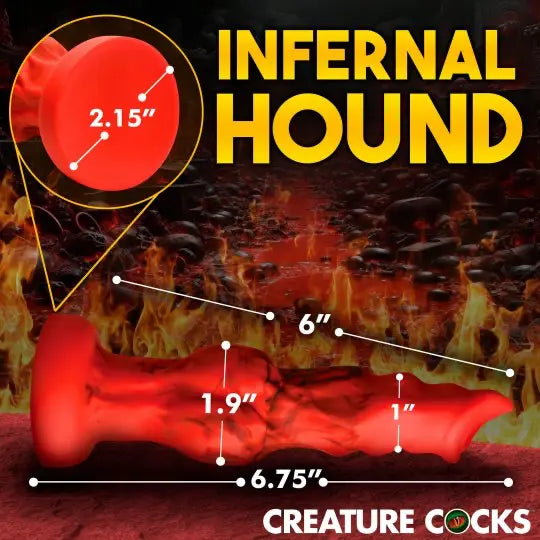 Fire Hound Silicone Dildo - Small  Dildos