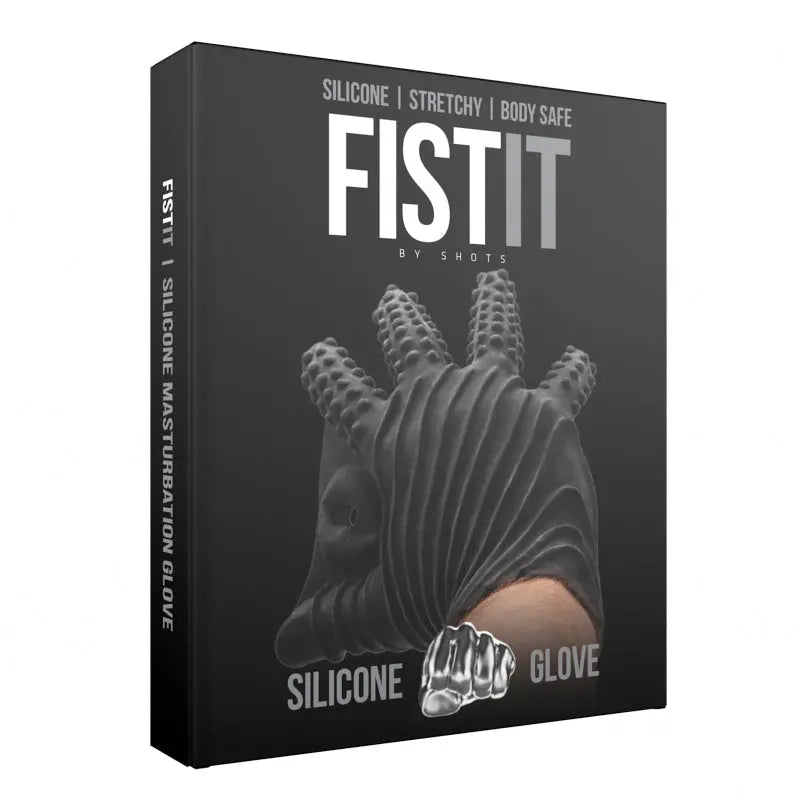 Fist It Silicone Masturbation Glove Black  Fetish - Sensory Stimulation