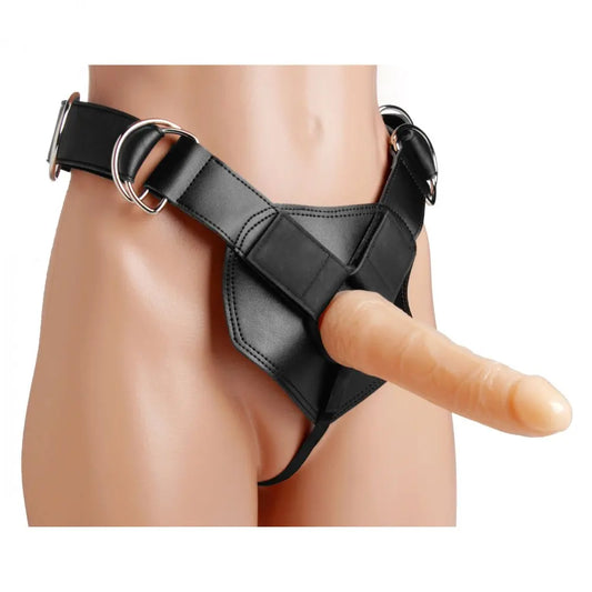 Flaunt Heavy Duty Strap-On Harness with Dildo Classic Strap-on Harness  Strap-Ons and Harnesses