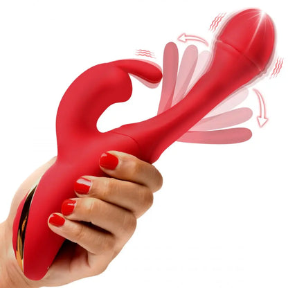 Flicking Silicone Rabbit Vibrator  Rabbit Vibrators