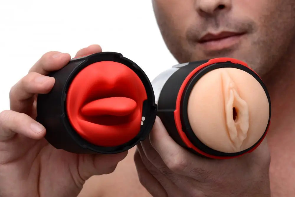 Flicking Tongue Male Masturbator Sex Toy for Men Pocket Pussy  Masturbators