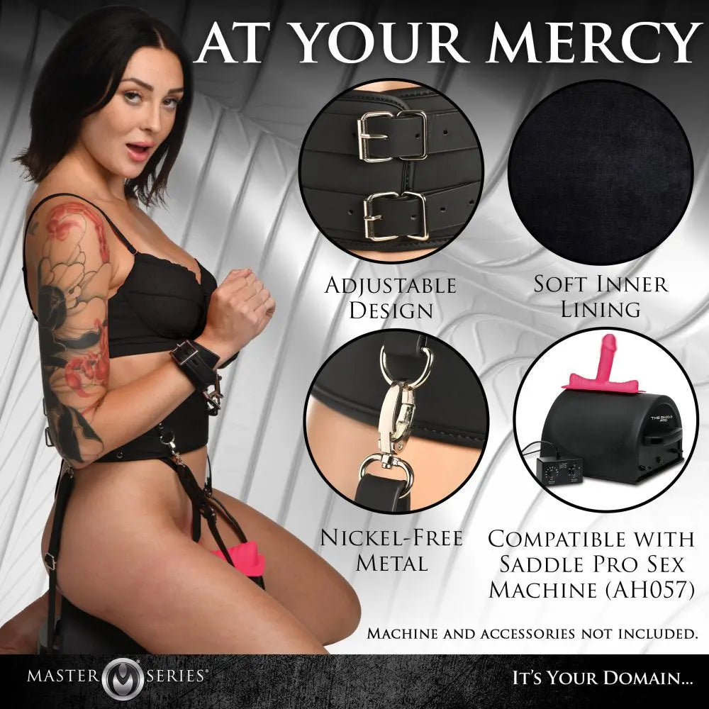 Forced Orgasm Belt with Saddle Straps  Sex Machines and Accessories