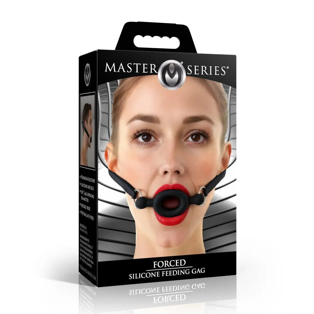 Forced Silicone Feeding Gag  Ring Gag