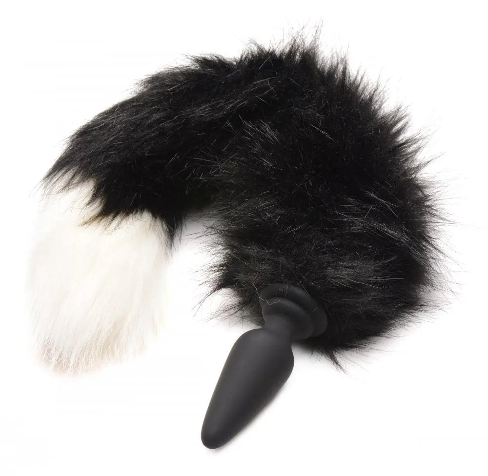 Fox Tail Butt Plug - Small Anal Plug with Interchangeable Tail  BDSM Pet Play Anal Plug