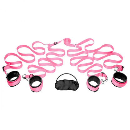 Frisky Pink Bedroom Restraint Kit  Bed Restraint System