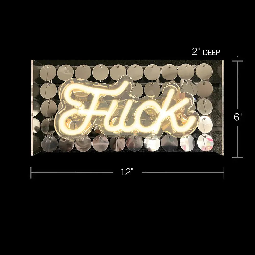Fuck Neon Sign - Adult Novelty Decor - Neon Fuck Light Up Sign  Novelties - Party Supplies
