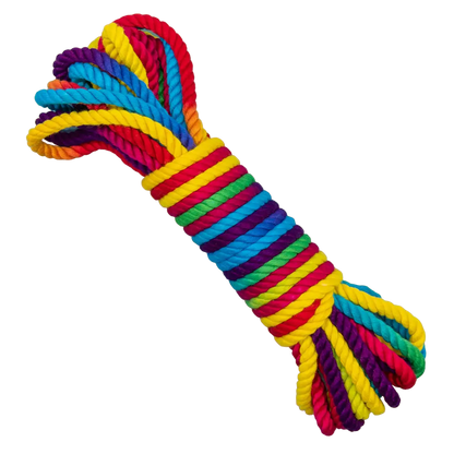 Funfetti Rainbow Bondage Rope  BDSM