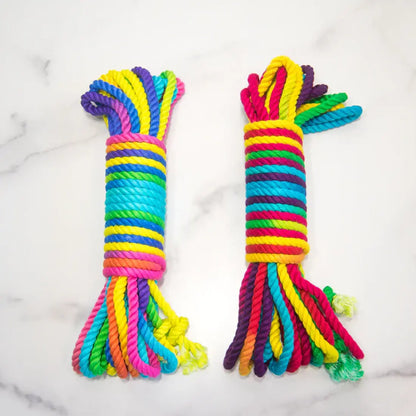 Funfetti Rainbow Bondage Rope  BDSM