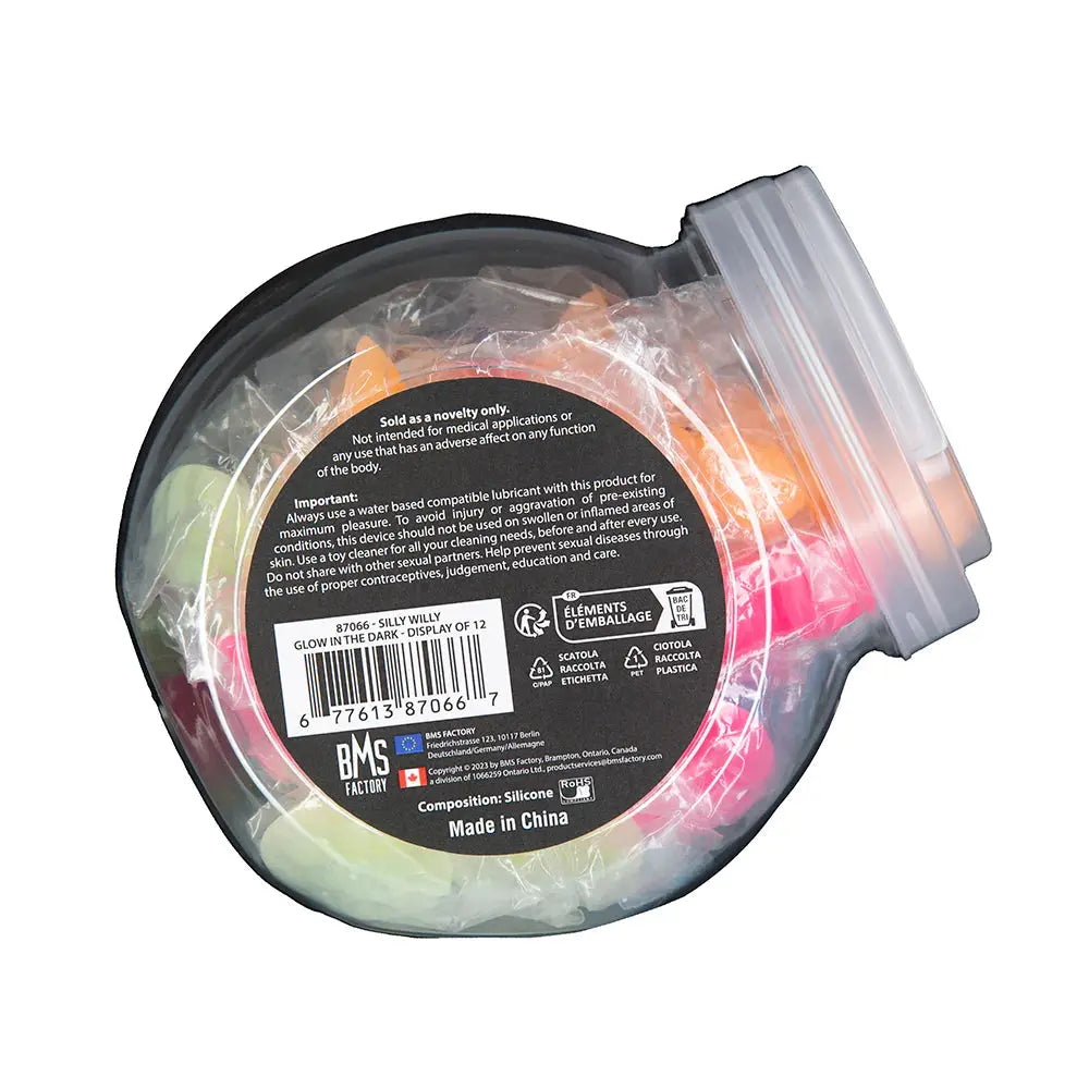 Funny Adult Party Favors Addiction Silly Willy Glow-in-the-Dark Mini Dildos  Novelties - Gag Gifts
