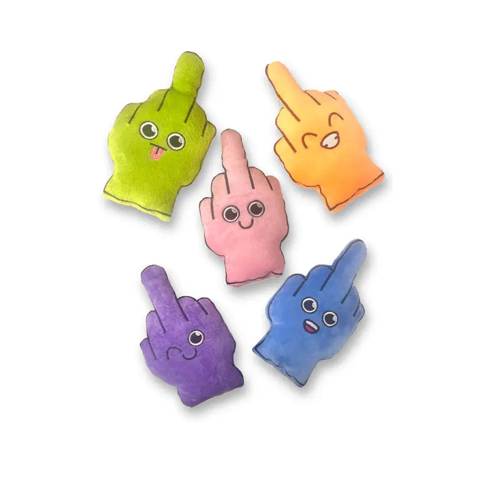 Funny Gag Gift - Bag of Fucks I Have to Give Plushy Pillow with 5 Fingers  Novelties - Gag Gifts