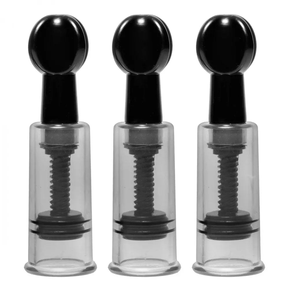 Fusion Triple Suckers - Adjustable Twist Suction Sex Toys  Nipple and Clit Toys