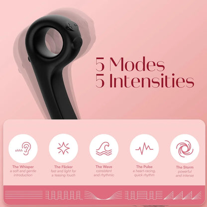 G-Spot Snail Vibrator Snail Sex Toy - Snail Vibe Curve Black G-Spot Vibrator Sex Toy  G-Spot Vibrator