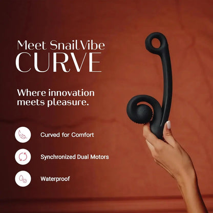 G-Spot Snail Vibrator Snail Sex Toy - Snail Vibe Curve Black G-Spot Vibrator Sex Toy  G-Spot Vibrator