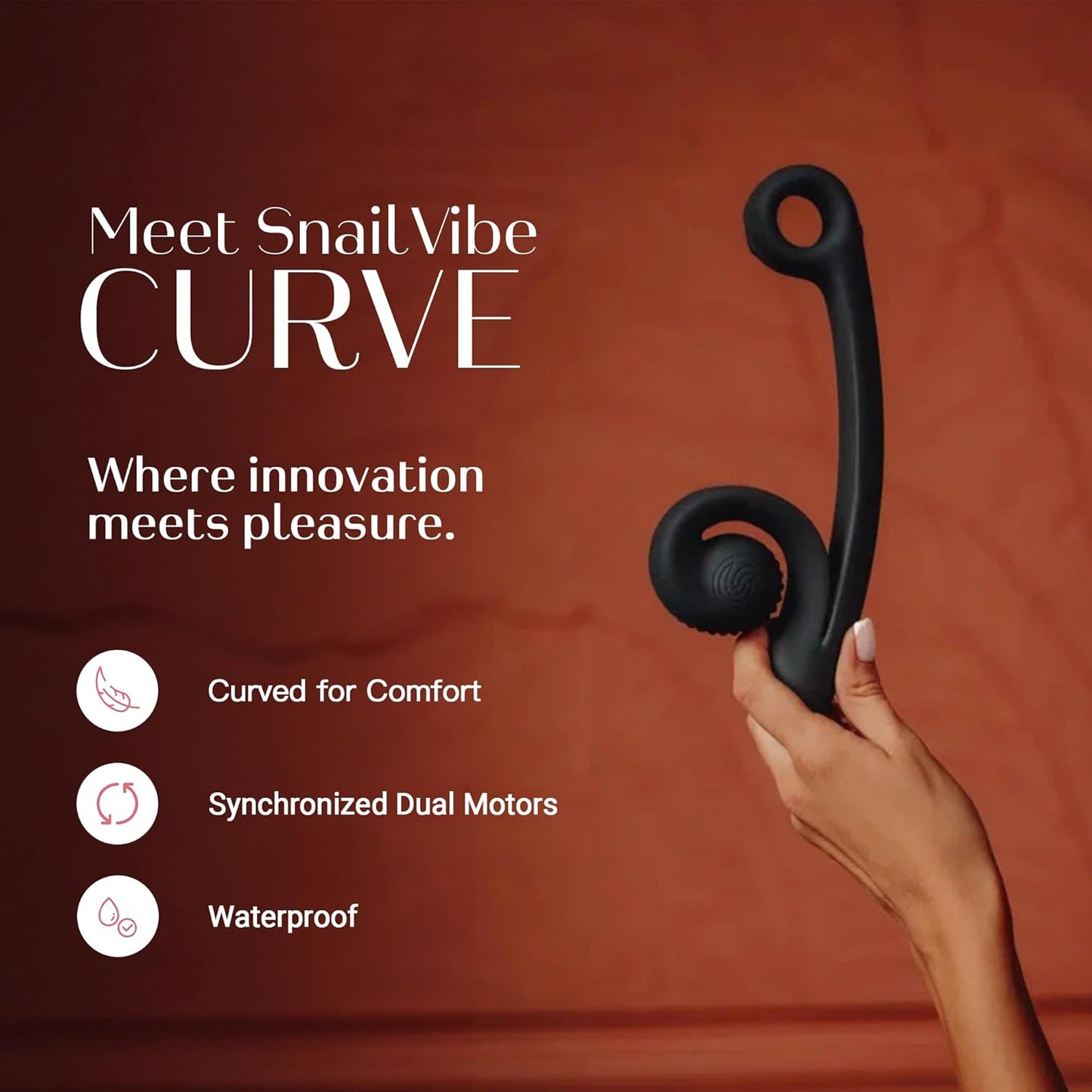 G-Spot Snail Vibrator Snail Sex Toy - Snail Vibe Curve Black G-Spot Vibrator Sex Toy  Vibrator