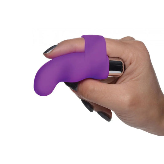 G-Thrill Silicone Finger Vibe - Purple Finger Vibrator  Vibrating Toys
