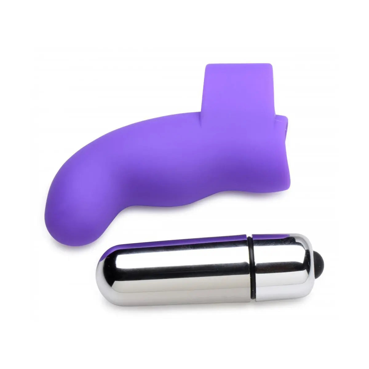 G-Thrill Silicone Finger Vibe - Purple Finger Vibrator  Vibrating Toys