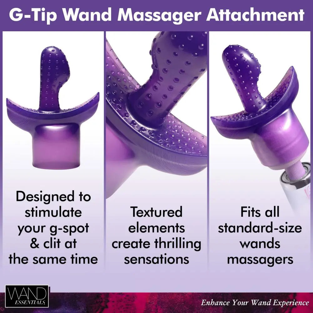 G Tip Wand Massager Attachment- Purple  Wand Attachment