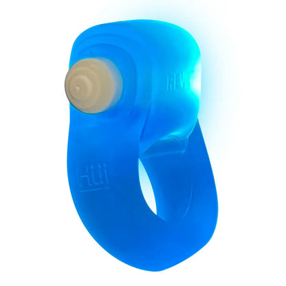 GLOWDICK, cockring with LED, BLUE ICE  For Him