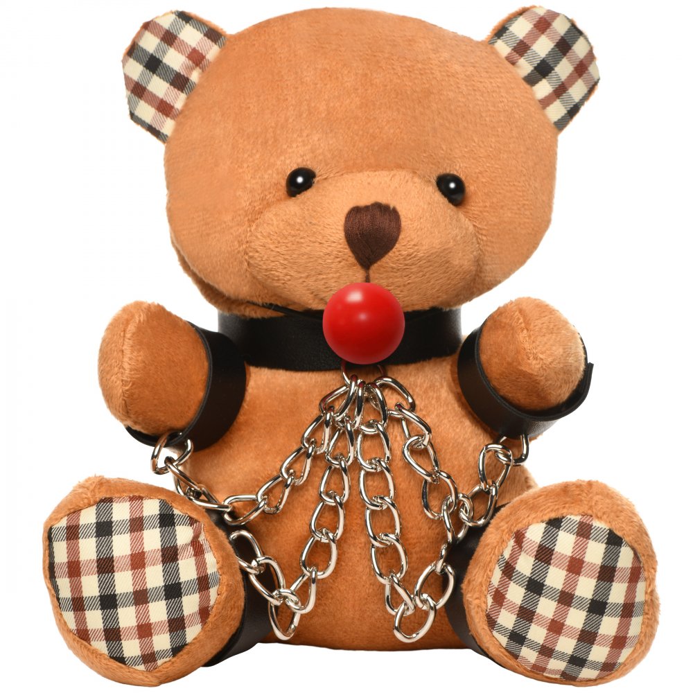 Gagged Bondage Teddy Bear Adult Novelty BDSM Gift Ideas  Home Decor