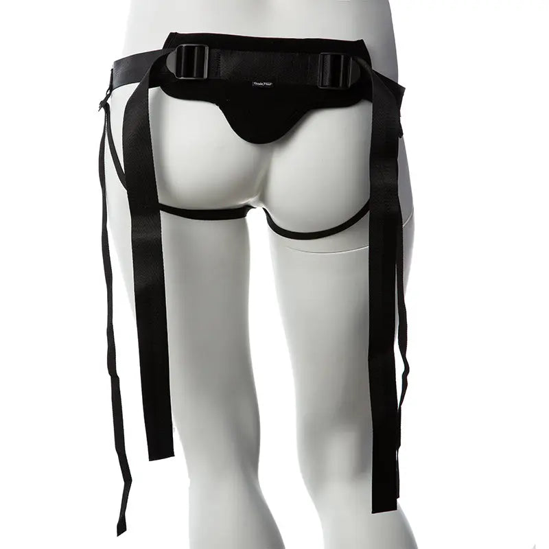 Gender Fluid Skylar Adjustable Strap-On Harness Black  Harnesses