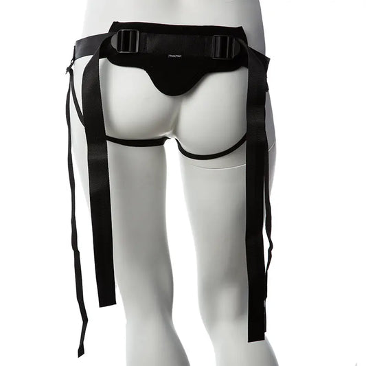 Gender Fluid Skylar Adjustable Strap-On Harness Black  Harnesses