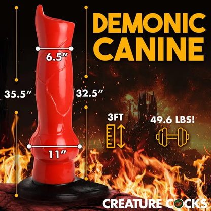Giant Hell-Hound Canine 3ft Dildo  Huge Dildos