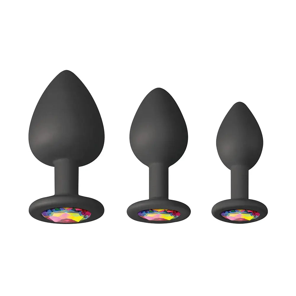Glams Spades Anal Trainer Kit Black  Anal - Kits