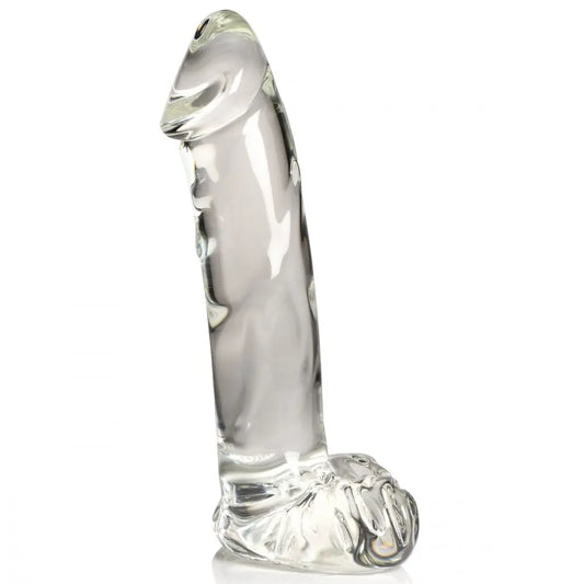 Glass Dildo with Balls Glass Anal Dildo Sex Toy  Dildos